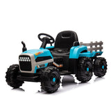 ZNTS Ride on Tractor2.0 with Trailer,24V Battery Powered Electric Tractor Toy, 200w*2motor W1396P193868