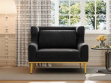 Modern Armchair Velvet Accent Chair Chair Single Sofa Chair for Living Room, Bedroom, or N763P360686B