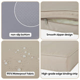 Cushion Covers for 7 Pcs Wicker Rattan Sectional Sofa, 14Pack Cushion Slipcovers Set 18195454