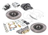 7Inch Dual Booster Front Power Disc Brake Conversion Kit Drilled & Slotted Fits for Chevy Full-Size 98366754