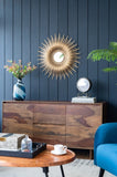 28.3" in Retro Design Gold Sunburst Metal Wall Mirror Decorative Mirror for a Bedroom, Dressing W2078124328