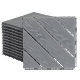 Plastic Interlocking Deck Tiles, 27 Pack, 11.8"x11.8" Waterproof Flooring Tiles for Indoor and 47968490