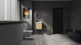 20" Wall-Mounted Bathroom Vanity with Ceramic Sink, Storage Cabinet with Doors,Bathroom Cabinet Set W1972P196394