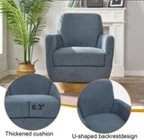 360 degree rotating sofa armchair cotton linen skin friendly fabric Ergonomic design Living room W2113P235640