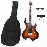 ZNTS Flame Shaped Electric Guitar with 20W Electric Guitar Sound HSH Pickup 91224685