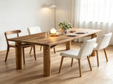 63 Inch Rectangle Dining Table, Sturdy Kitchen Table with Strong Legs 88694122