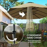 Outdoor beach umbrella/Double-Sided Sun Umbrella 11765031