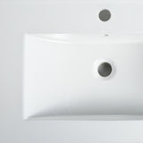 ZNTS 36 Inch Bathroom Ceramic Sink Basin, White W1550P168220