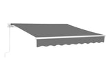 98.4"D x 117"W x 59"H Retractable Awning Grey 79175218