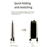Fashion White Foldable 20in Travel Luggage Expandable 45L Capacity Hard Shell Boarding Suitcase with 11131121