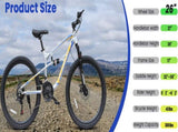 A2670 26 Inch Mountain Bike with 21-Speeds & Full Suspension Steel Frame, Alloy Rims, Disc Brakes W1856P471614