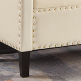 ZNTS Upholstered Tufted Button Storage Bench with nails trim,Entryway Living Room Soft Padded Seat with 65313741