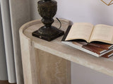 53.15 Inch Faux MARS marble Pattern Entryway Table for Living Room,Narrow Console Table wit, Modern W2582P280028