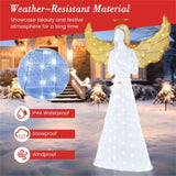 5ft Pre-Lit Christmas Angel Decor, 150 LED Lights , IP44 Weatherproof Xmas Decoration 84531694