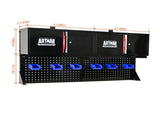 Wall-mounted tool rack, hanging basket hook, storage rack, wall-mounted stainless steel perforated 25008991