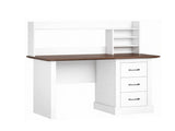 47" Computer Desk with 3 Drawers & Storage Shelves, Home Office Study Writing Table 45828314