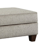 Camero Cafe Fabric 2-Piece Living Room Set, Accent Chair and Ottoman, Gray T2574P195448