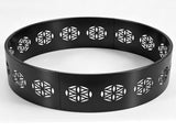 32in Fire Ring, Everlasting Flower Pattern, Round, Iron 85585292