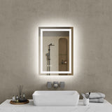 20"*28"LED Bathroom Mirror,Front-Lit and Back-Lit, Stepless Dimmable, 3 Colors CRI90, Brightness T3177P320622
