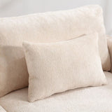 COOLMORE Mid Century Modern chenille Fabric Loveseat sofa, 2-Seat Upholstered Loveseat Sofa Modern W395P151895