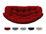 6.3" Outdoor Rocking Chair Cushion Waterproof & Fade-Resistant Egg Lounge Chair Pad with 6 99068411