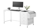 47" Computer with 4 Drawers, Modern Study and Work Table for Home Office or Bedroom, Simple PC 74428052