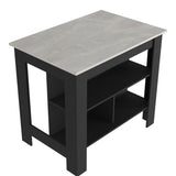 Brooklyn Kitchen Island, Three Concealed Shelves B128P148877