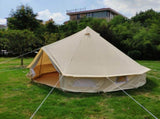 6M Oversized Indian Pyramid Cotton Tent, Outdoor Waterproof Heavy-Duty Luxury Glamping Cotton Tent 33001124