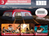 430*430*210cm Polyester Cloth Fiberglass Poles Can Accommodate 14 People Camping 08589323
