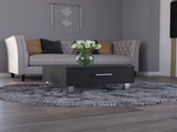 Beijing Coffee Table, One Drawer, Four Legs -Black B20091896