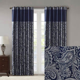 Jacquard Curtain Panel Pair B03598176