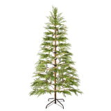 6 Feet Artificial Full Christmas Tree Includes LED Lights and Metal Stand, 612 Tips Full Tree,Xmas N710P181792S