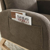 Welike 27.6"W Modern Accent High Backrest Living Room Lounge Arm Rocking Chair, Two Side W83472308