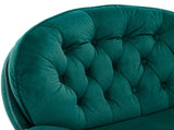 Accent chair TV Chair Living room Chair with Ottoman-GREEN W676P232274