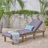 ARIANA KD WOOD CHAISE LOUNGE W/ CUSHION 57523.00GRY