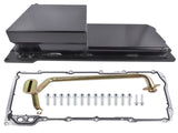 Rear Sump Oil Pan Kit Black Fit for Chevrolet Small Block V8 GEN. III/IV GM LS LS1 LS2 49038420
