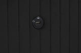 Upholstery Wooden King Bed with Ambient lighting in Black Velvet Finish B00977488