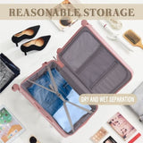 ABS Spinner Wheel Luggage, Carry on Suitcase, with Cup Holder & USB Port & Phone Holder W2787P262955