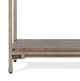 Corbeta Metal Frame Wood Living Room Chairside Table with Shelf, Aged Graphite T2574P164630