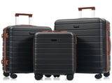 Premium ABS Travel Luggage Set , 3-Piece TSA Lock Suitcase Ensemble 20, 24, and 28 Inch Sizes N726P296022A