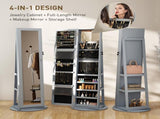 Floor standing jewelry cabinet with LED lights 95715941