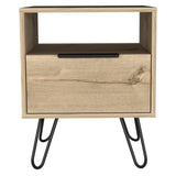 Vienna Nightstand, Shelves, Hairpin Legs B128P148823
