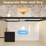 56-60" W 60" H Tempered Glass with Explosion Proof Film, Aluminum Frame Double Sliding Shower W1675P288824