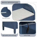 Rustic Style Solid wood Entryway Multifunctional Storage Bench with Safety Hinge 50578165