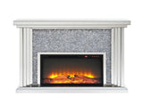 Noralie Mirrored & Faux Diamonds Fireplace B2726P445771