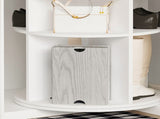 Rotating Shoe Rack Tower, 7-Tier Spinning Shoe Rack, Free Standing 360&deg Revolving Shoe Organizer, 82682241
