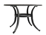 Phoenix Cast Aluminum Round Table, Patio End Table Side Table, Cast Aluminum Cocktail Table, Outdoor 96355568