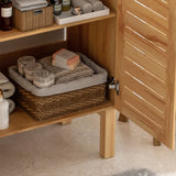 30" Antique Bathroom Vanity with Ceramic Sink, Mid-Century Modern Bathroom Vanity Cabinet with 2 N817P245326N