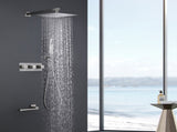 TrustMade 3 Function Temperature Control Complete Shower System with Rough-in Valve, 10 inches TMSF10LYJ-3W01BN
