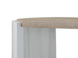 Zoma Oak & White High Gloss Finish Sofa Table B2726P265749